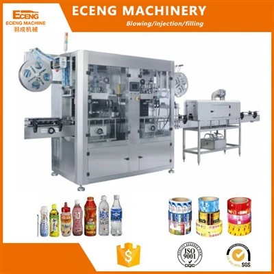 Double Head Automatic Shrink Sleeve Pelabelan Aplikator Mesin Untuk Botol Dan Botol Caps